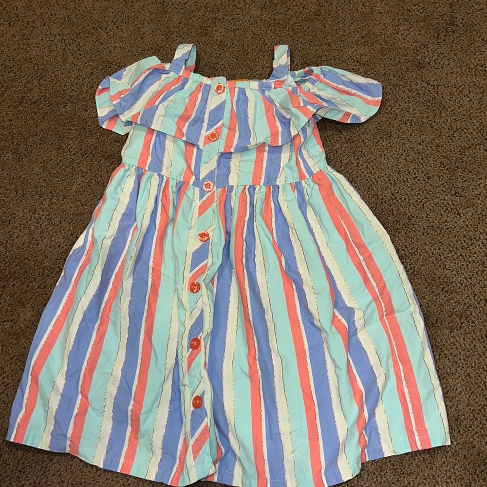 Penelope Mack Off‎ the Shoulder Striped Dress size 5